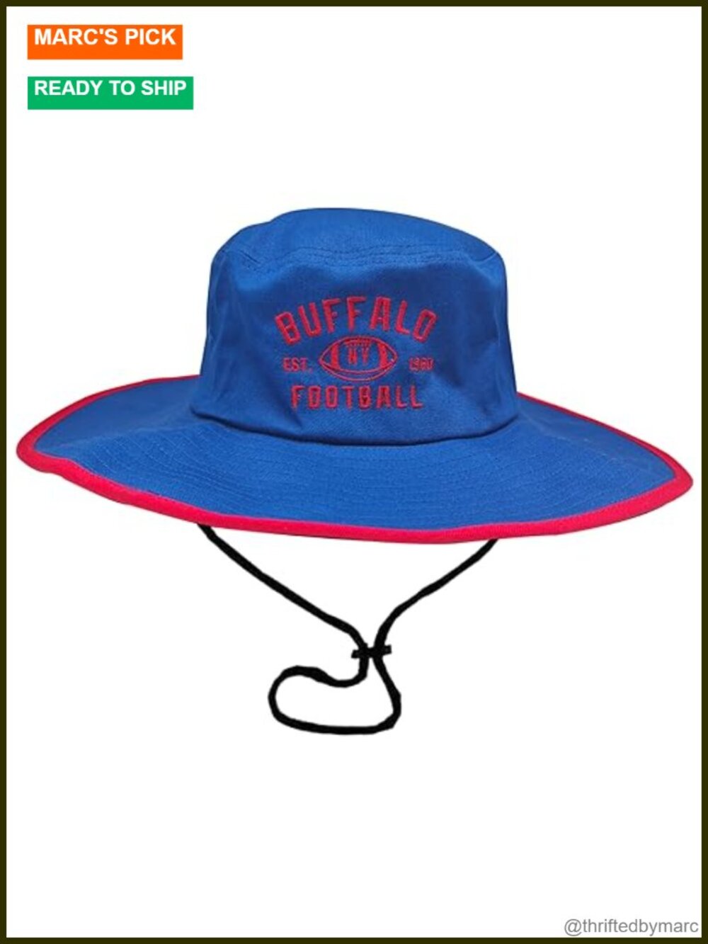 Fish Bucket Sun Boonie Hat Adjustable Chin Strap For Men Women Fans Gift